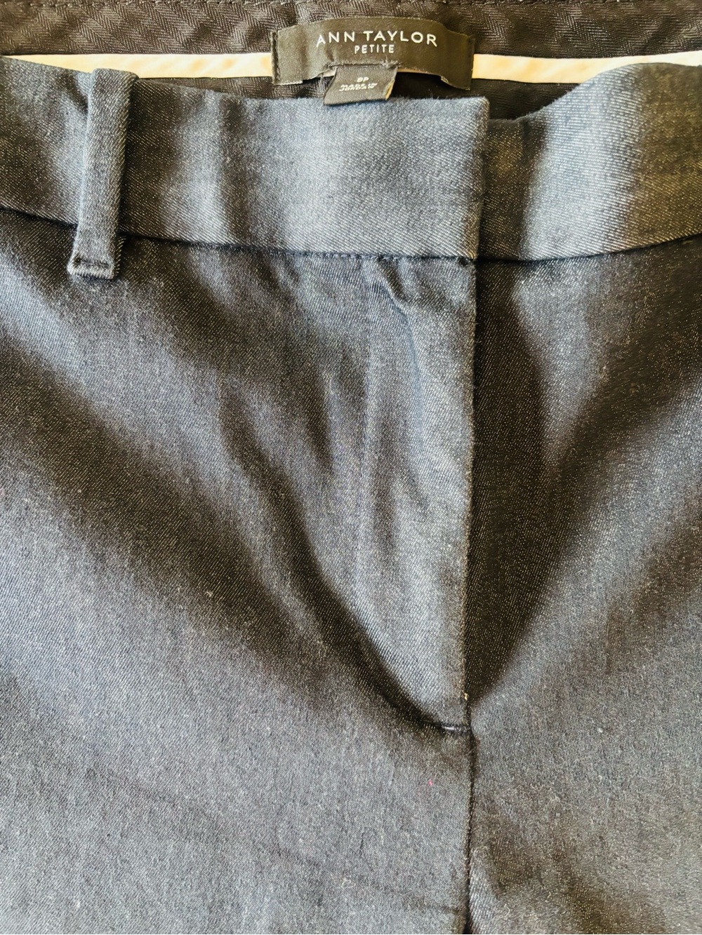Ann Taylor Petite Black Dress Pants - Tailored Front